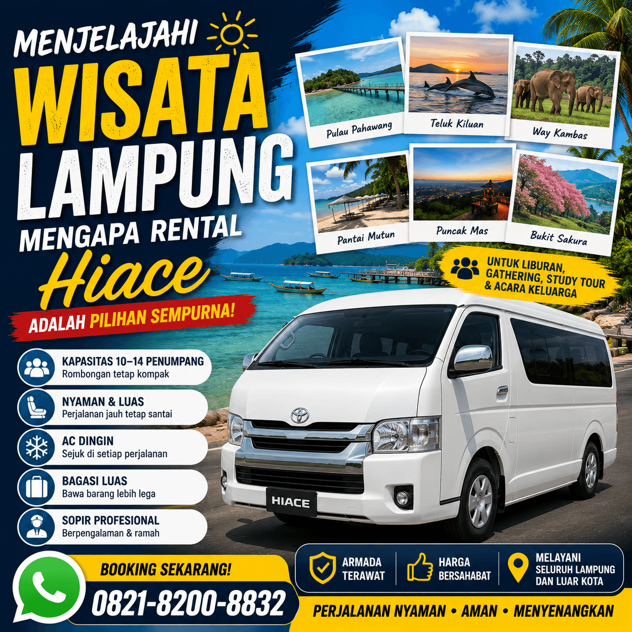 Menjelajahi Wisata Lampung Mengapa Rental Hiace adalah Pilihan Sempurna