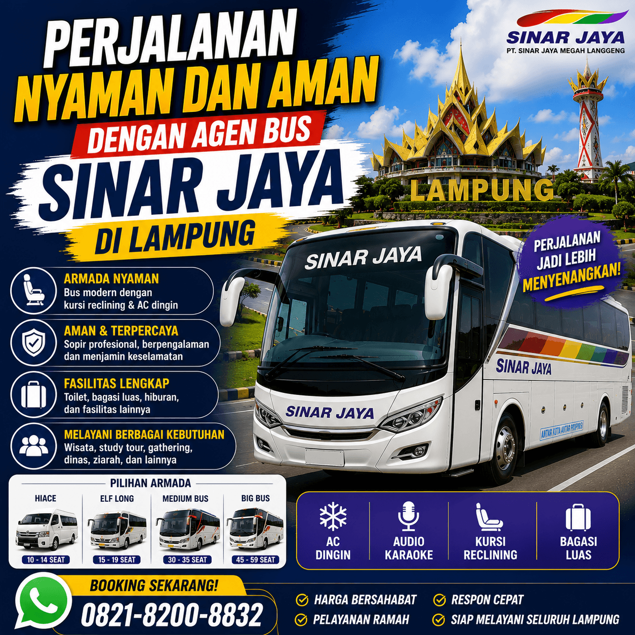 Perjalanan Nyaman Dan Aman Dengan Agen Bus Sinar Jaya Di Lampung