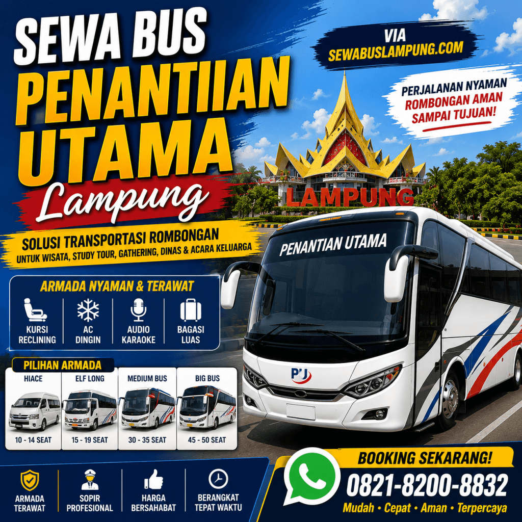 Sewa Bus Penantian Utama Lampung