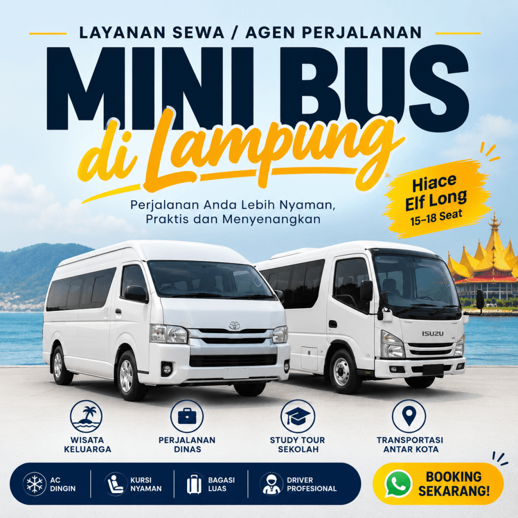 Layanan Sewa atau Agen Perjalanan Mini Bus di Lampung