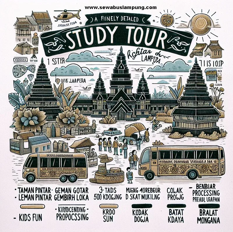 Sewa bus study tour lampung jogja