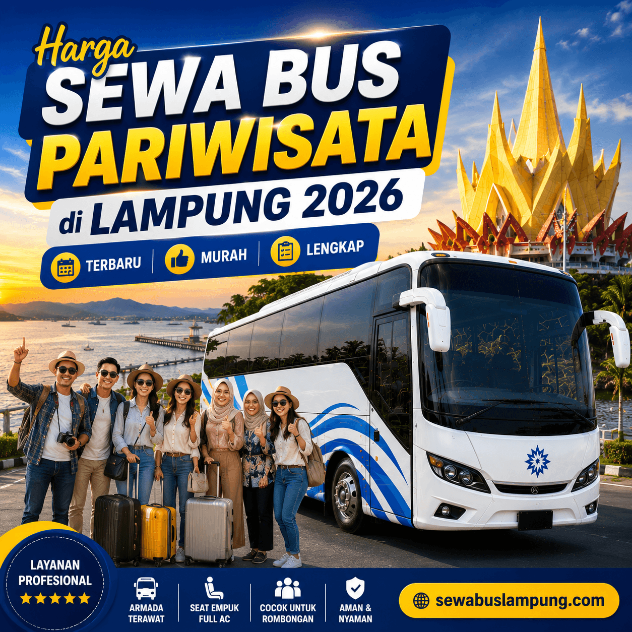 Harga Sewa Bus Pariwisata di Lampung 2026 Terbaru Murah Lengkap