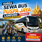 Harga Sewa Bus Puspa Jaya Lampung Terbaru Untuk Wisata Rombongan