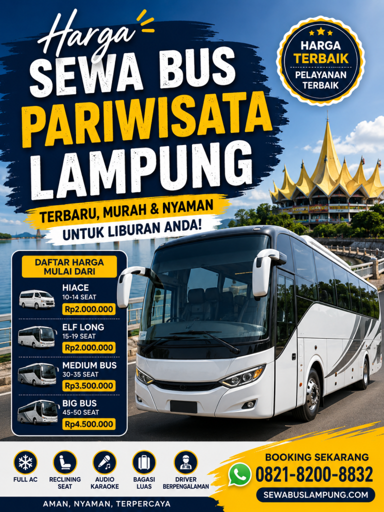 Harga Sewa Bus pariwisata Lampung