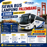 Sewa Bus Lampung Ke Palembang baru