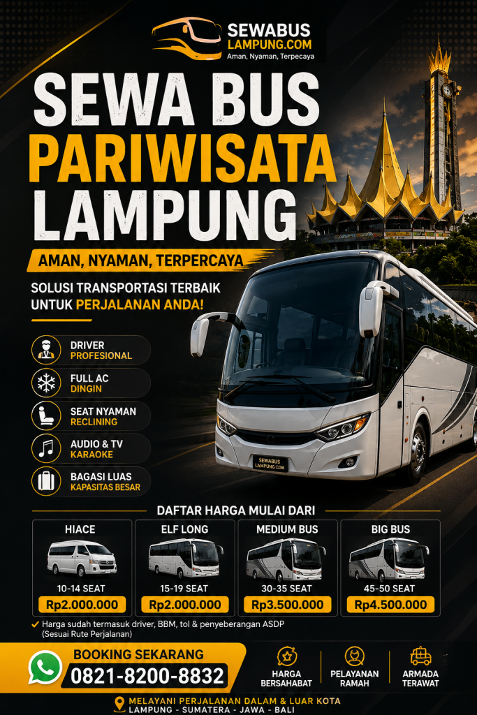 Sewa Bus Pariwisata Bandar Lampung Terbaru (2)