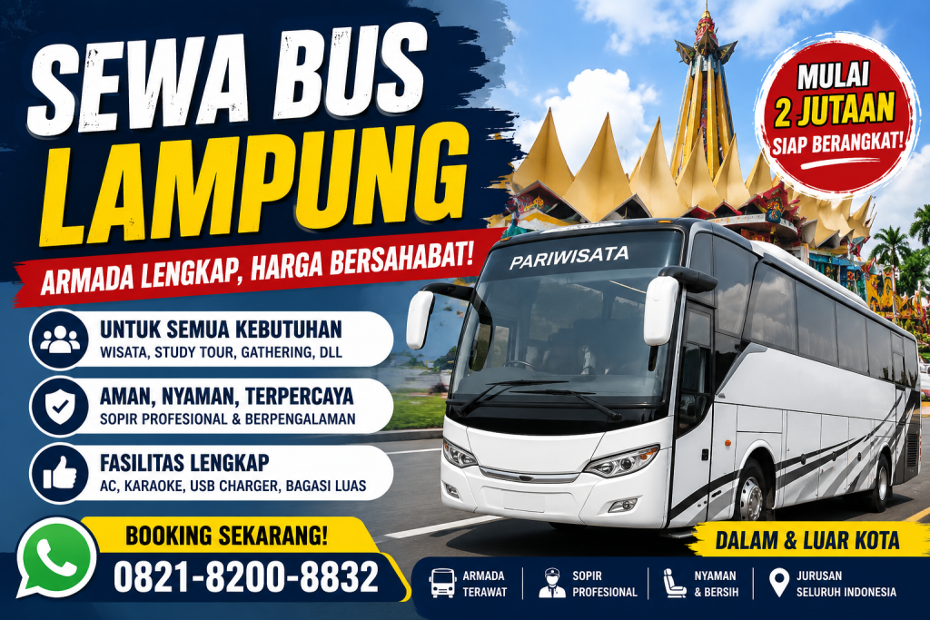 Sewa Bus Pariwisata Bandar lampung terdekat