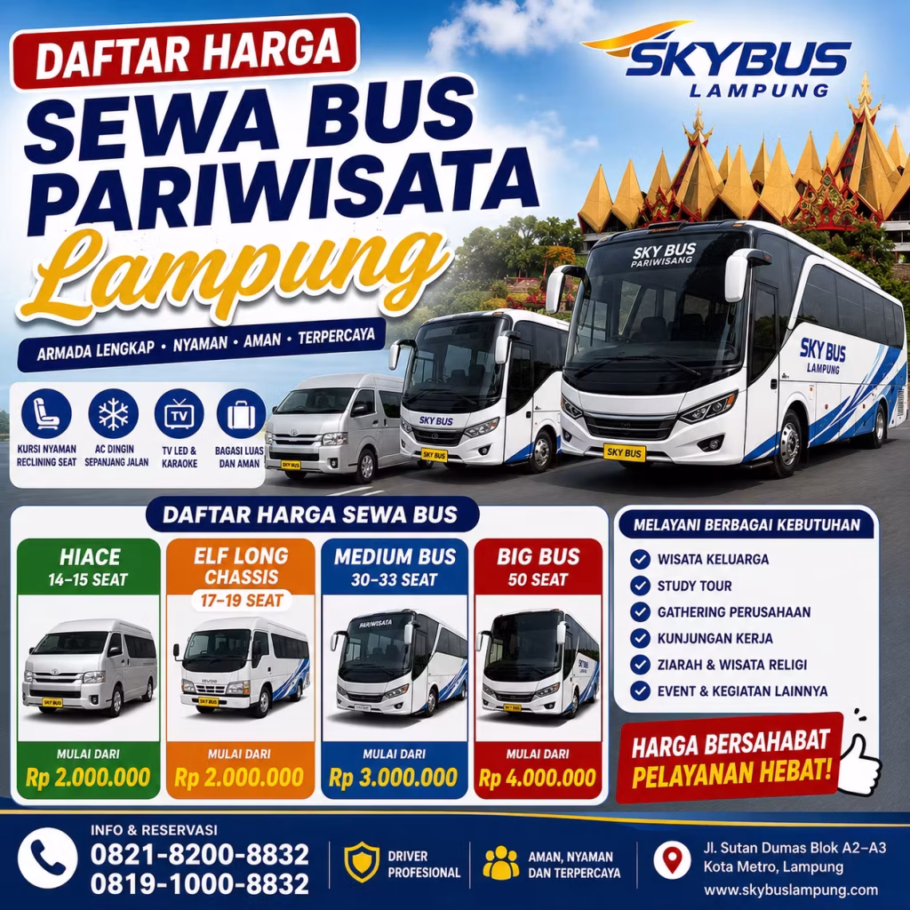 Sewa Bus Pariwisata Lampung