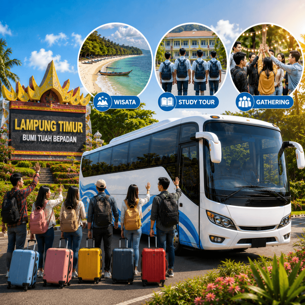 Sewa Bus Pariwisata Lampung Timur Untuk Wisata, Study Tour dan Gathering