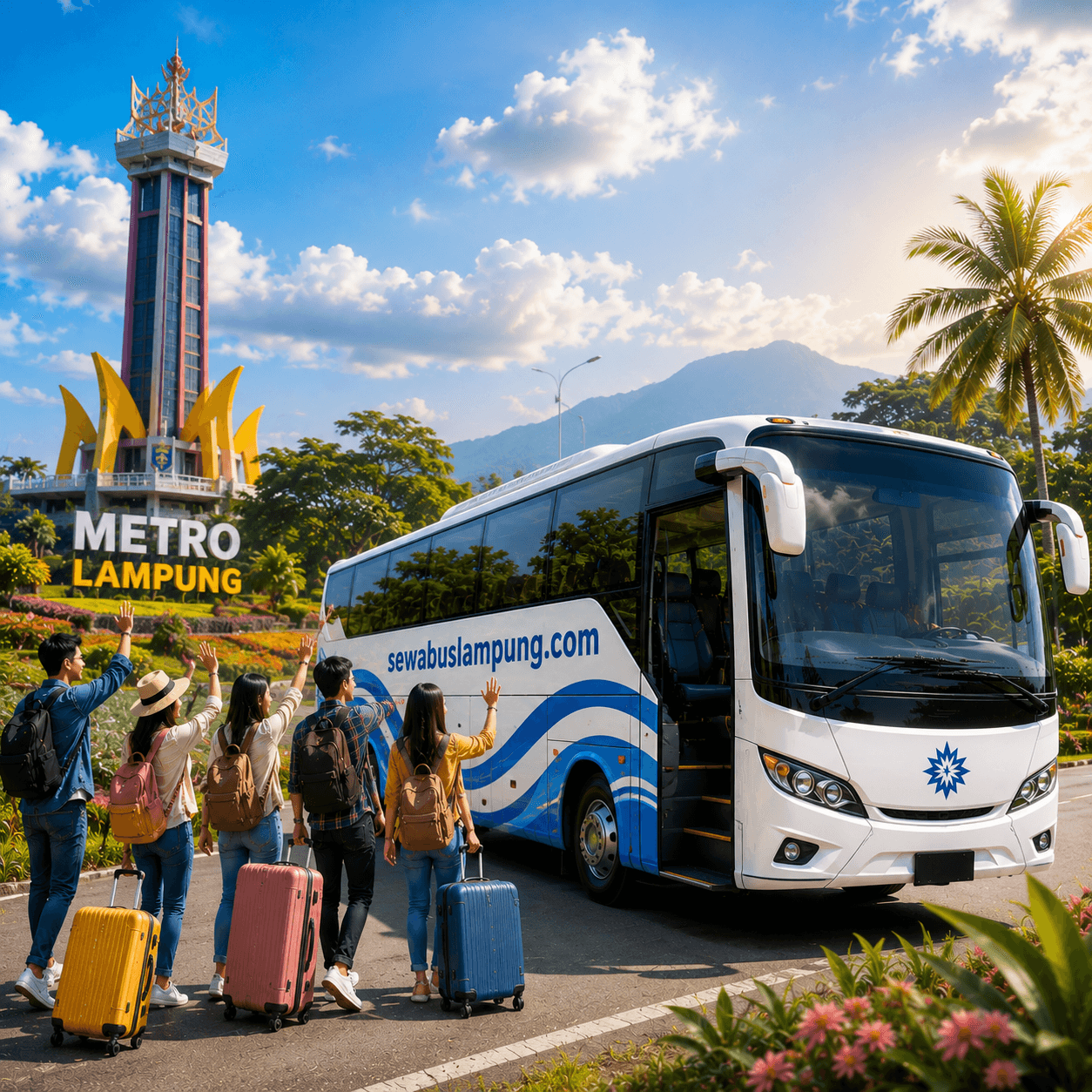 Sewa Bus Pariwisata Metro Lampung Untuk Perjalanan Wisata Nyaman