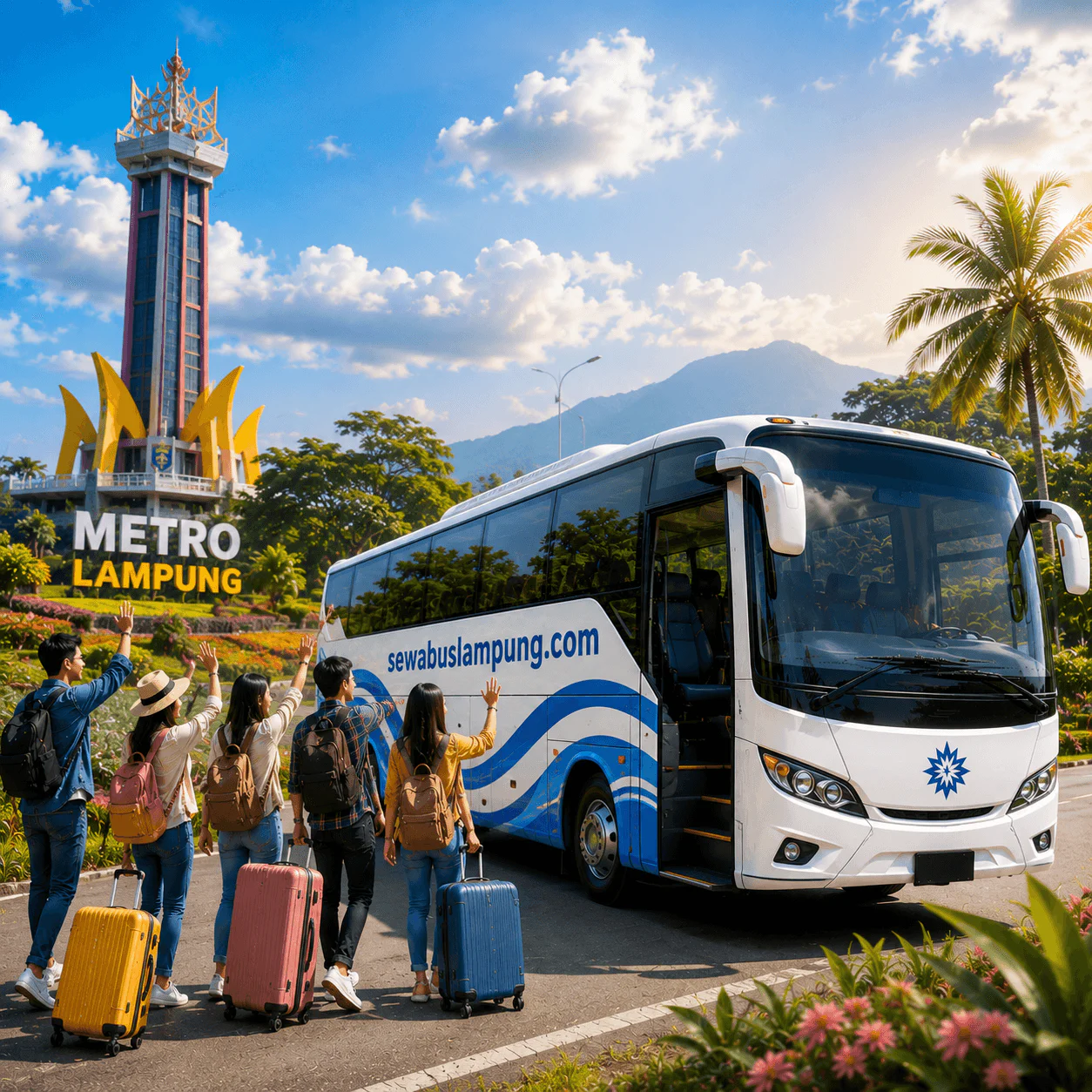 Sewa Bus Pariwisata Metro Lampung Untuk Perjalanan Wisata Nyaman