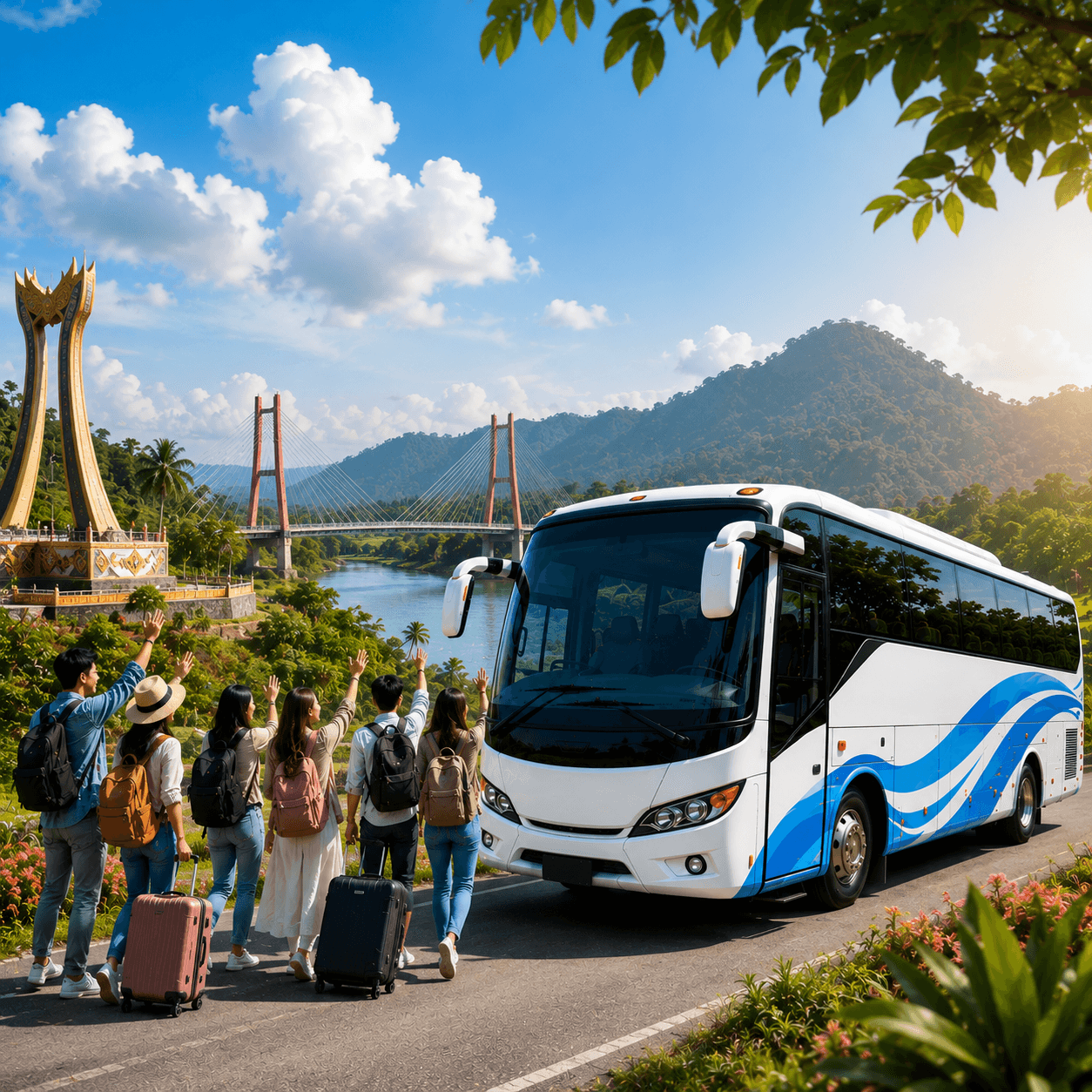 Sewa Bus Pariwisata Tulang Bawang Barat Untuk Perjalanan Rombongan Nyaman