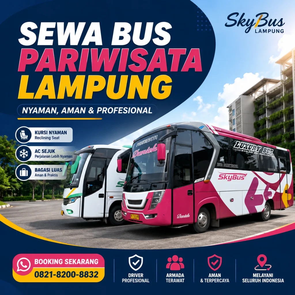 Sewa Bus Pariwisa Bandar Lampung